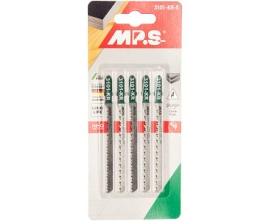 Пилки по древесине, ДСП, фанере, пластмассе (100х75х2.5 мм; 5 шт.) MPS 3101-KR – изображение 2