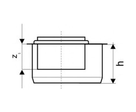 Канализационная редукция Ostendorf 75х50 мм, короткая 113715 – изображение 2