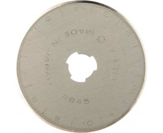 Лезвие круглое для ножей RTY-2/G, RTY-2/DX, 45-C (45х0.3 мм) OLFA OL-RB45-1 – изображение 2