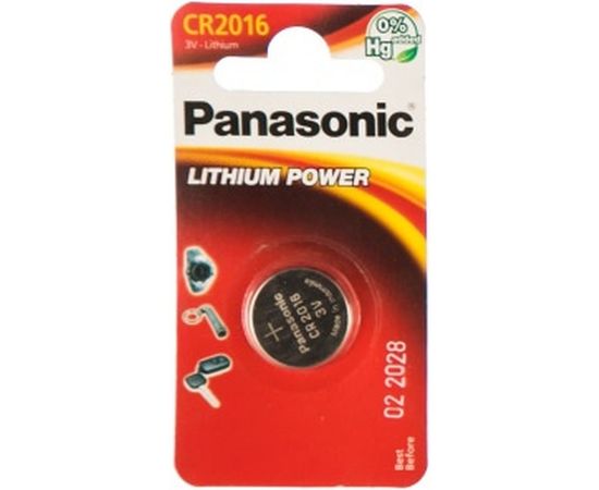Дисковая литиевая батарейка CR2016 3В бл/1 Panasonic 5019068085114 – изображение 2