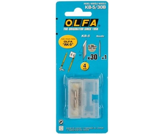 Лезвия специальные, игла 1,6 мм, 4 мм, 30 шт. для ножа OL-AK-5 OLFA OL-KB-5 – изображение 2