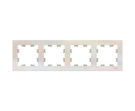 Рамка Schneider Electric 4-м ATLAS DESIGN универсальная, жемчуг ATN000404 1240266 – изображение 2