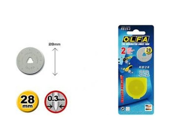 Лезвие специальное круглое, 28мм, 2шт OLFA OL-RB28-2 – изображение 2
