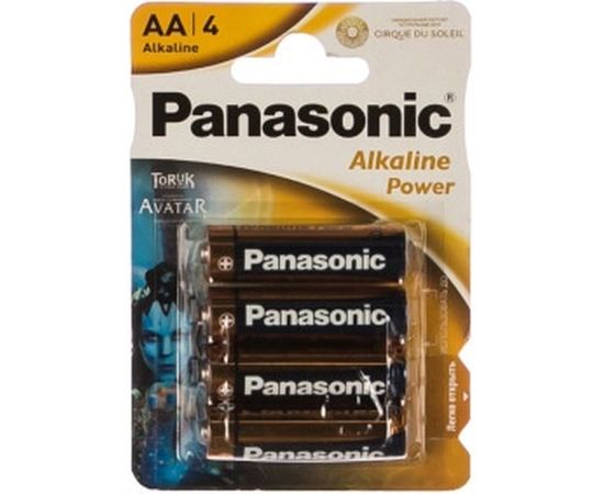 Щелочная батарейка LR6 AA Alkaline 1.5В бл/4 Panasonic 5410853055815 – изображение 2