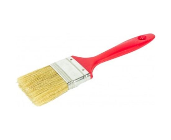 Малярная плоская кисть VIRTUS Standard натуральная щетина, пластмассовая рукоятка, 75 мм 001009075 