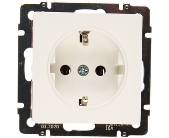 Розетка WERKEL WL01-SKG-01-IP20 с заземлением белая a028829 