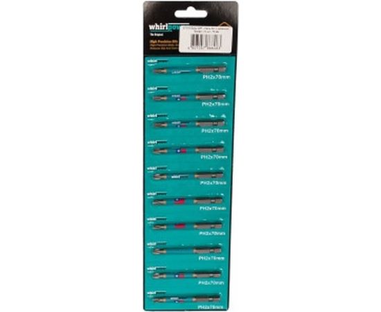 Биты (70 мм; PH 2; 10 шт.) WHIRLPOWER Профи 57579 