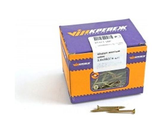 Шуруп VIPкрепеж жёлтый цинк 274 шт 31311 VIP 