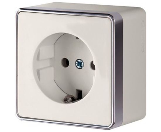 Розетка WERKEL WL15-02-01 с заземлением Gallant слоновая кость a036785 