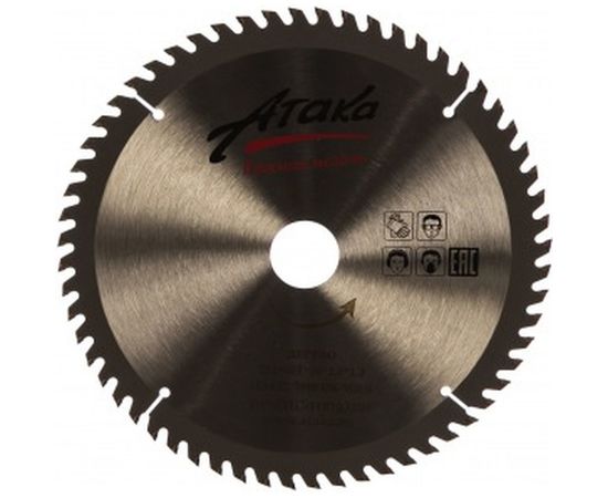 Диск пильный по дереву (216х30 мм; 60T; ч/рез) АТАКА 8079140 