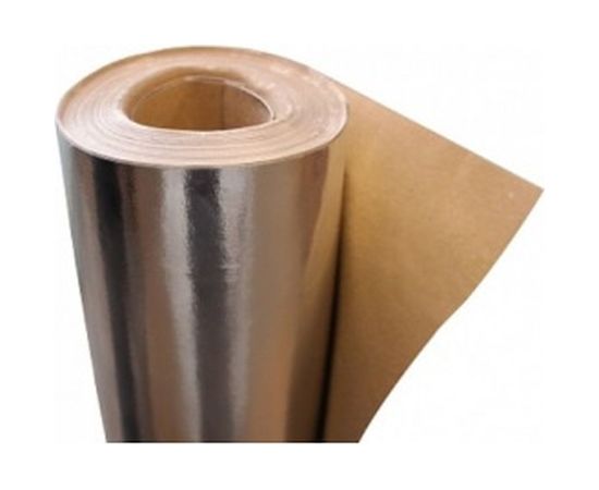 Утеплитель АФБ фольга на бумаге 1,2 м х 25 м Алюфом 16433 