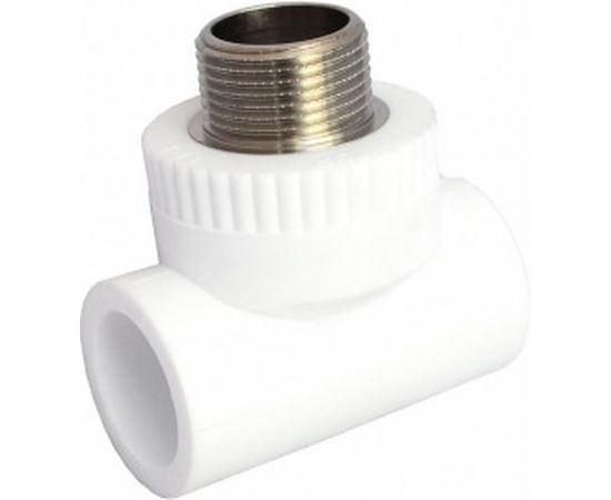 Комбинированный тройник VALFEX PP-R белый, 20х3/4 дюйма НР 10128120 127-0524 