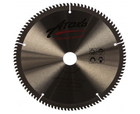 Диск пильный (250 мм; 100T; 30 мм) для алюминия и пластика профи АТАКА 8077860 
