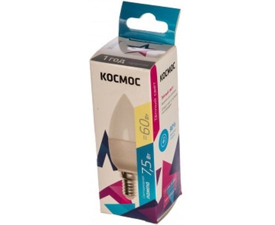 Светодиодная лампа LED CN 7.5Вт 220В E14 3000К КОСМОС Экономик LkecLED7.5wCNE1430 417249 – изображение 2