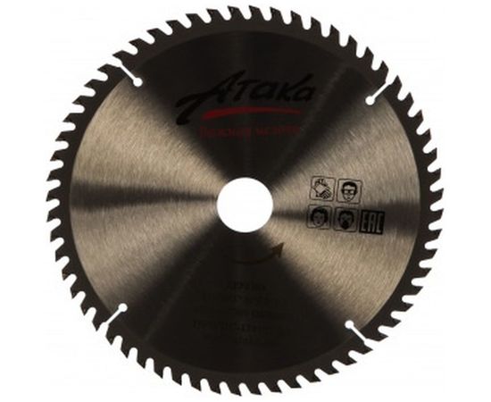 Диск пильный по дереву (216х30 мм; 60T; ч/рез) АТАКА 8079140 – изображение 2