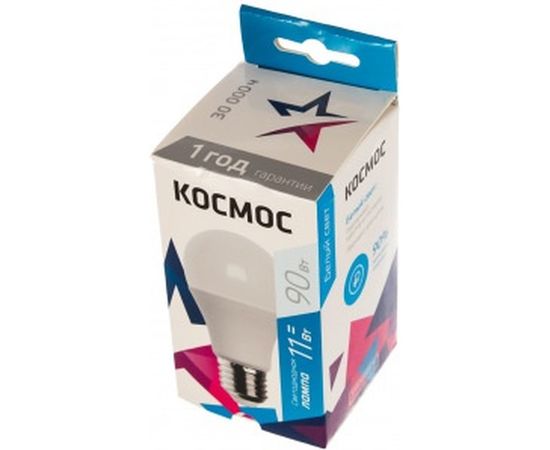 Светодиодная лампа LED A60 11Вт 220В E27 4500К КОСМОС Экономик LkecLED11wA60E2745 441266 – изображение 2