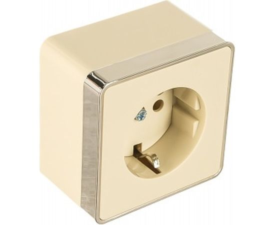 Розетка WERKEL WL15-02-01 с заземлением Gallant слоновая кость a036785 – изображение 2