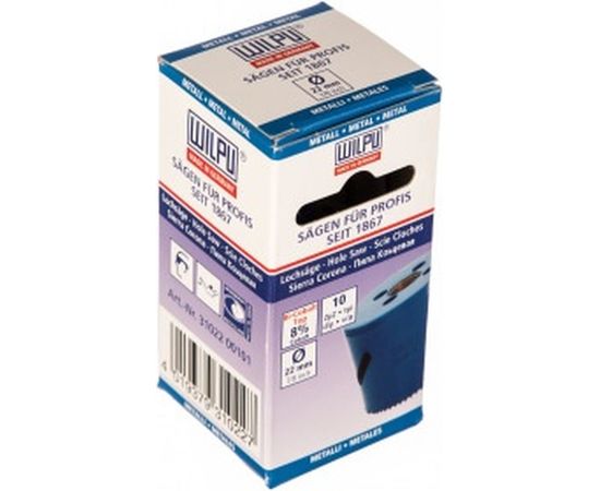 Коронка Bi-metall мелкий зуб (22х38 мм) WILPU 3102200101 – изображение 3