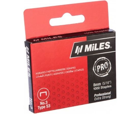 Скобы Miles тип 53 N3-8mm 
