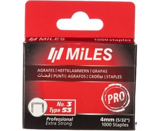 Скобы Miles тип 53 N3-4mm 