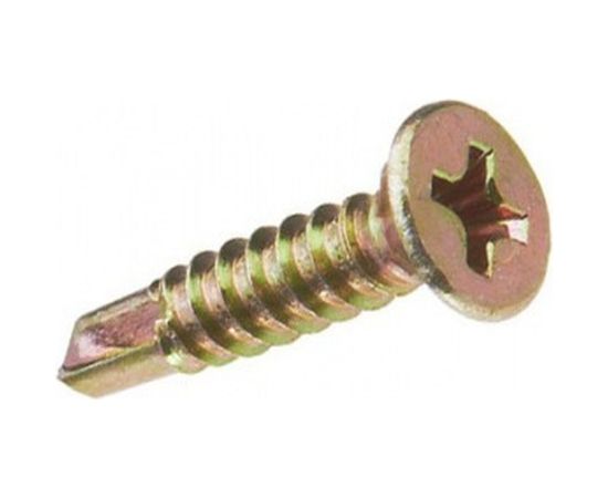 Оконный саморез Метизный двор 3,9x19 сверло, желтый, 1000 шт. 4607159062956 