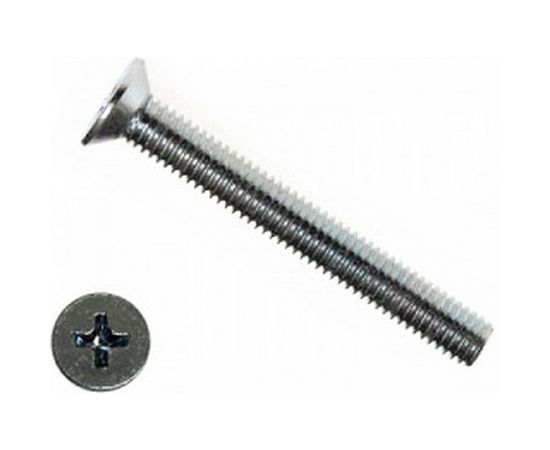 Потайной винт КРЕП-КОМП цинк DIN965 4х65 25шт вп465мф 