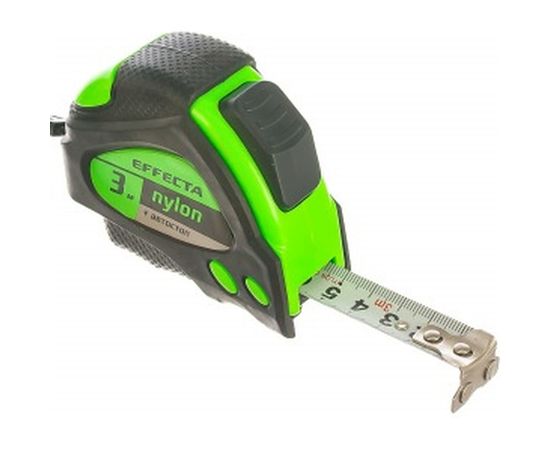 Рулетка 3м/19 мм с магнитом, автостопом, лентой нейлон EFFECTA Nylon 580319 