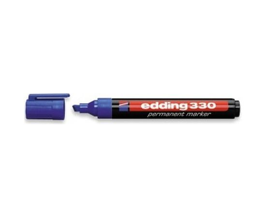 Перманентный маркер, синий, клиновидный наконечник 1.5-3мм Edding E-330-3 