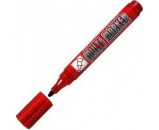 Перманентный маркер Munhwa Crown Multi Marker красный, пулевидный, 3мм CPM-800 