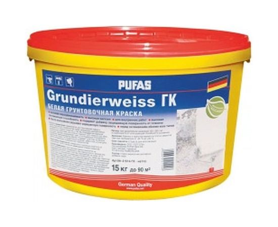 Грунтовка под обои ПУФАС ГК белая, мороз., 15 кг тов-140920 