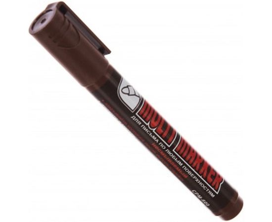 Перманентный маркер Munhwa Crown Multi Marker коричневый, пулевидный, 3мм CPM-800 