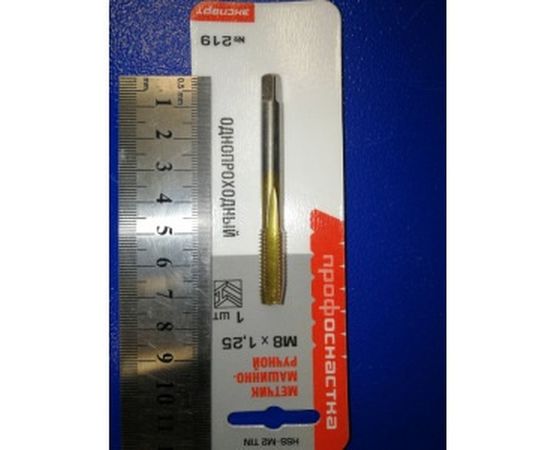 Машинно-ручной однопроходный метчик 219 M8*1.25 Профоснастка Эксперт 50711020 – изображение 2