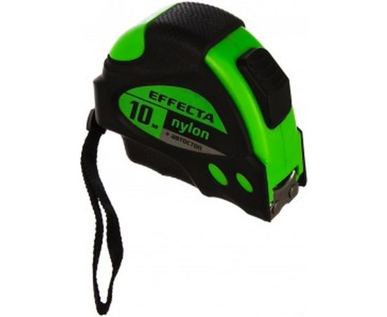 Рулетка 10м/25 мм с магнитом, автостопом, лентой нейлон EFFECTA Nylon 581025 – изображение 2