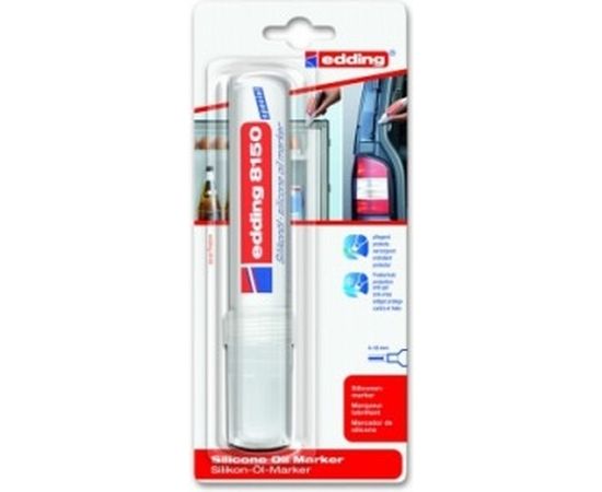 Силиконовый маркер, бесцветный, широкий клиновидный наконечник 4-12мм Edding E-8150 – изображение 2