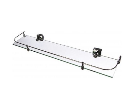 Стеклянная полка с ограничителем FIXSEN KVADRO 61303B – изображение 2