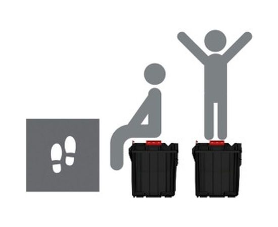 Ящик - органайзер для инструментов 59х39х42см QBRICK  SYSTEM ONE 450 BASIC 146153 – изображение 4