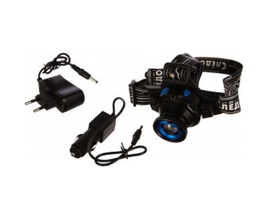 Налобный фонарь Следопыт Вольт, 1L, zoom, аккумулятор 220В+12В 500 лм 120 PF-PFL-HL24 – изображение 5