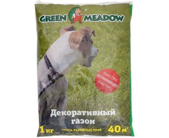 Семена газона GREEN MEADOW для восстановления и ремонта поврежденных участков на газоне 1 кг 4607160330662 