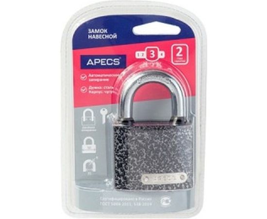 Навесной замок Apecs PD-01-50-Blister 12586 