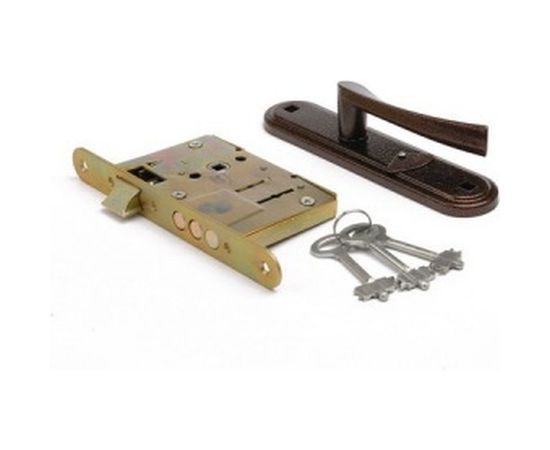 Врезной замок ЗЕНИТ ЗВ9-4-2 медь 15821 