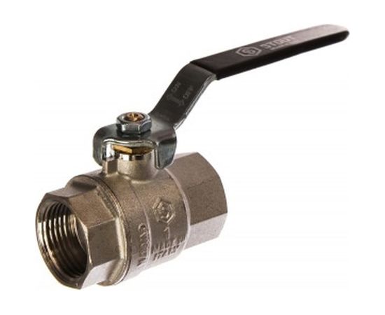 Шаровой полнопроходной кран STOUT 1 ВР/ВР, ручка рычаг RG008Q0H0FD2GV 