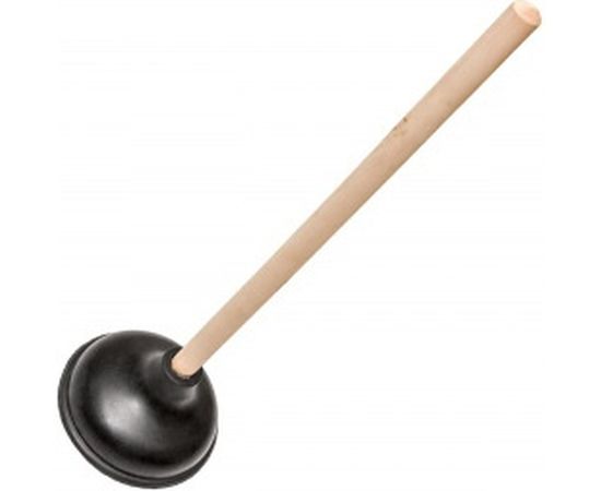 Вантуз для удаления засоров, чаша 15,2 см., деревянная ручка 48 см КРОКОЧИСТ Классик 51240-2 