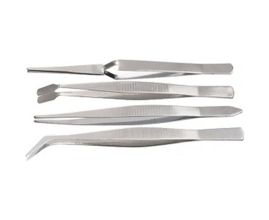 Набор нержавеющих пинцетов 4 шт. FIT 67445 – изображение 2