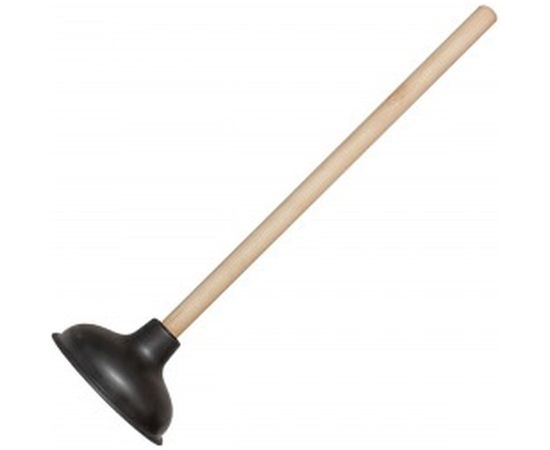 Вантуз для удаления засоров, чаша 15,2 см., деревянная ручка 48 см КРОКОЧИСТ Классик 51240-2 – изображение 2