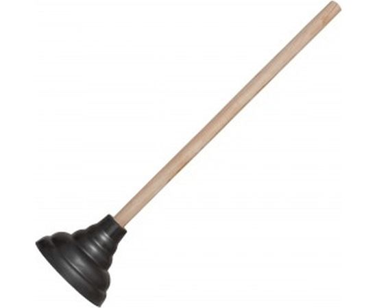 Вантуз для удаления засоров, чаша 14,6 см., деревянная ручка 53 см КРОКОЧИСТ Классик 51240-1 – изображение 2