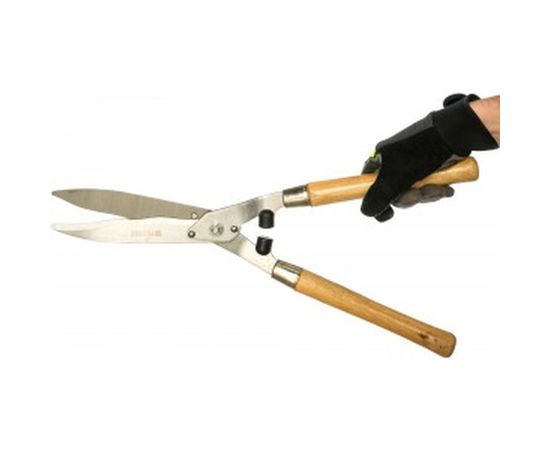 Кусторез 580 мм, волнистые лезвия, деревянные рукоятки PALISAD 608375 – изображение 3