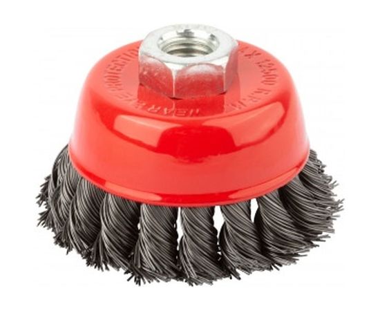 Корщетка-чашка (75 мм; М14; стальная проволока) FIT IT 39467 – изображение 3
