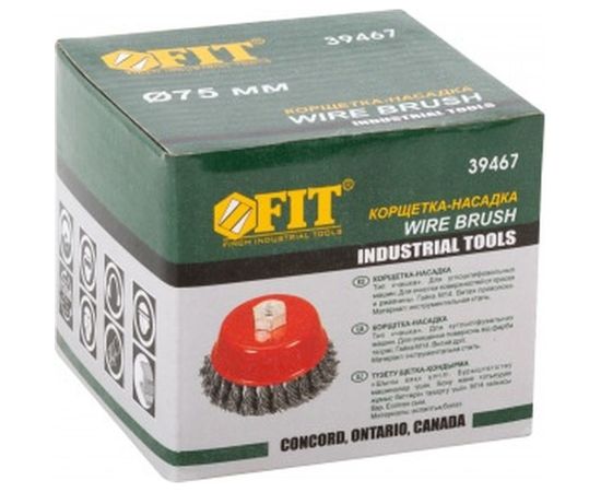 Корщетка-чашка (75 мм; М14; стальная проволока) FIT IT 39467 – изображение 4