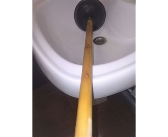 Вантуз для удаления засоров, чаша 15,2 см., деревянная ручка 48 см КРОКОЧИСТ Классик 51240-2 – изображение 8