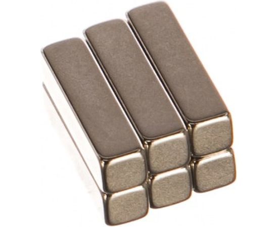 Неодимовый магнит прямоугольник 20х5х5 мм 6шт Forceberg 9-1272216-006 